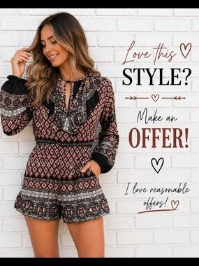Sadie Robertson Wild Blue Boho Print Dress XS Long Sleeve Flowy Festival Mini